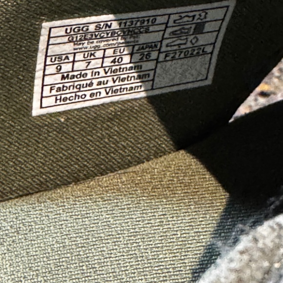 UGG Olive Green Goldenstar Slide Sandals - Picture 6 of 6